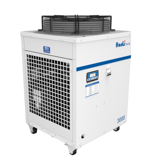 Industrial water chiller for laser cooling