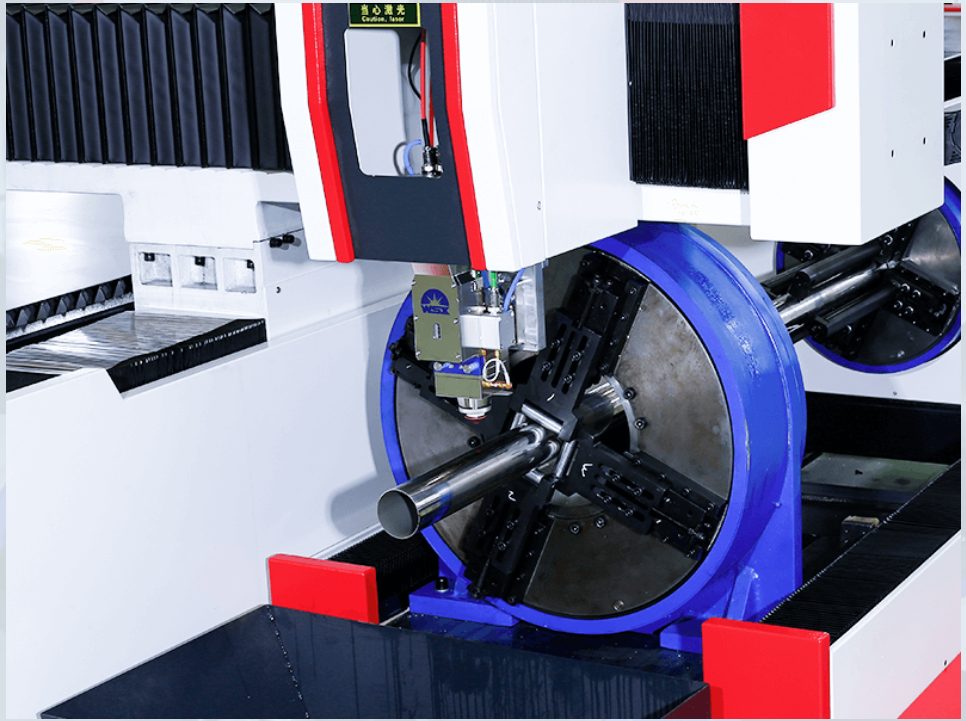 Gantry and beam structure of a fiber laser cutting machine