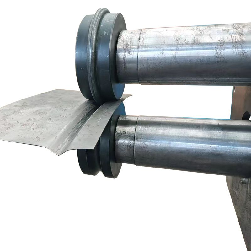 Rotary beader rollers forming a bead in sheet metal